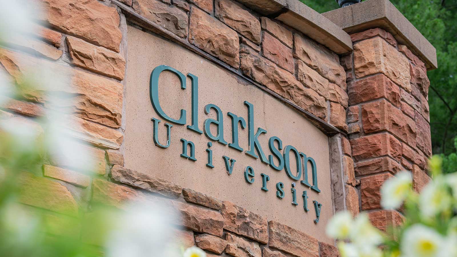 Clarkson University sandstone entrance